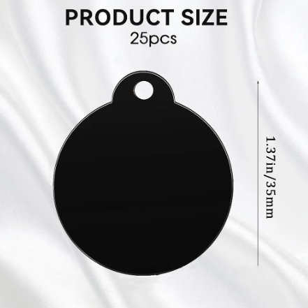 Placa en forma circular para mascotas 🐶🐈