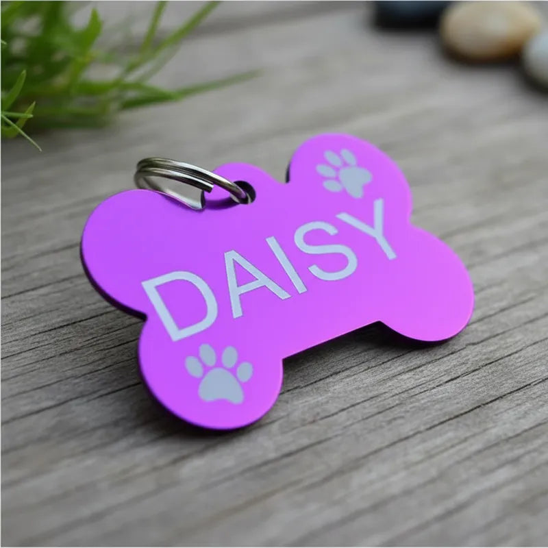 Placa en forma de hueso personalizado 🦴